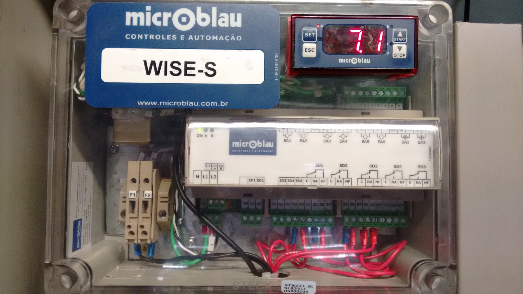 Caixa de automação Microblau
